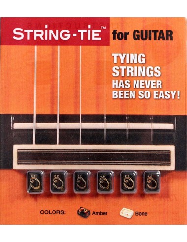 TSTGB Classical Guitar String Tie Cubes Black (6 Units)