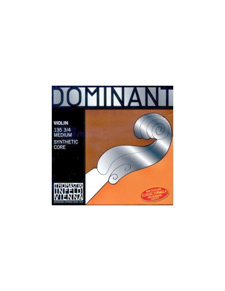 Thomastik Dominant 3/4 Violin Strings (135) Medium (Complete Set)