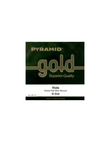 Viola Strings 4/4 2nd (D) (D) Pyramid Gold 140102) (Nickel Wound) Medium