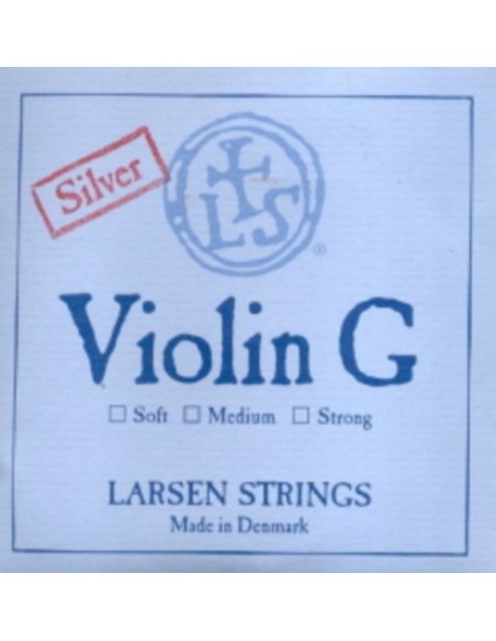 Violin Strings 4/4 4th (G) (G) Larsen (Silver) Strong
