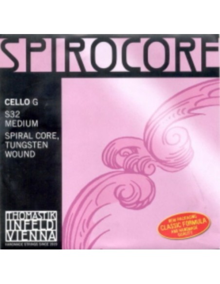 Strings Violoncello 4/4 3rd (G) (G) Thomastik Spirocore (S 32) (Tungsten) Medium