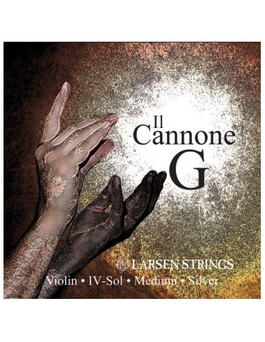 Violin String 4/4 4th (G) (G) Larsen il Cannone Silver Medium