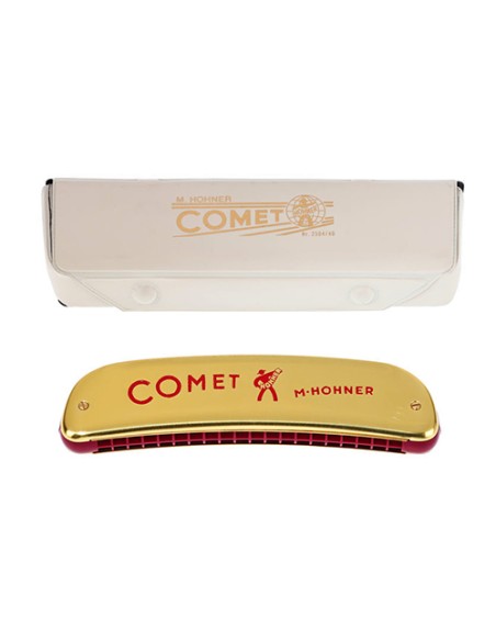 Harmonica diatonique Hohner (2503/32) Comète (note do) (32 voix) (or) octave