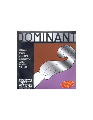 3/4 Viola String 3rd (G) (G) Thomastik Dominant (138) (Silver) Medium