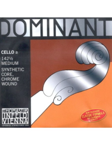 String Cello 1/2 1st (A) (A) Thomastik Dominant (142) (Chrome Metal) Medium