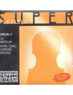 4/4 Violin String 3rd (D) (D) Thomastik Superflexible (12) (Chrome) Medium 2