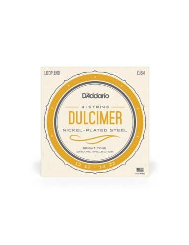 Dulcimer D'Addario EJ64 4 String Strings (Set)