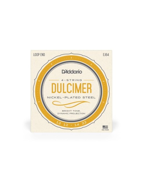 Dulcimer DAddario EJ64 Cordes 4 cordes (Set)