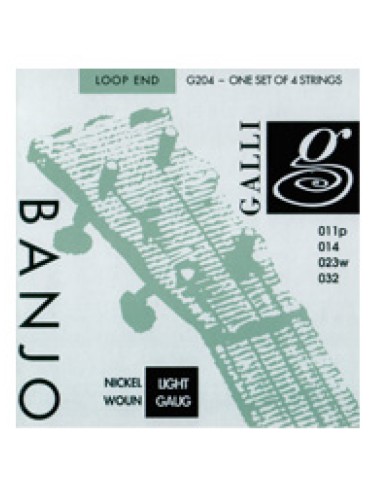 Cordes de banjo Galli G-204 (ensemble complet)
