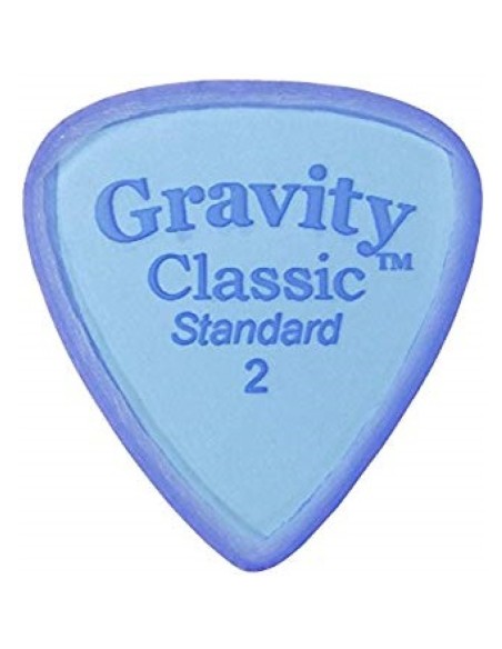 Pick (2.00 mm.) Gravity Classic Standard Polished Blue GCLS2P
