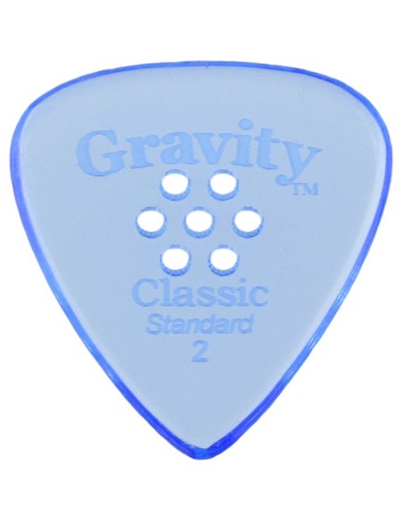Piccone (2,00 mm.) Gravity Classic Standard Multiforo Lucido Blu GCLS2PM