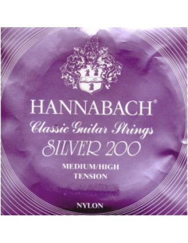Hannabach Silver 200 900-MHT Classical Guitar Strings (Complete Set)
