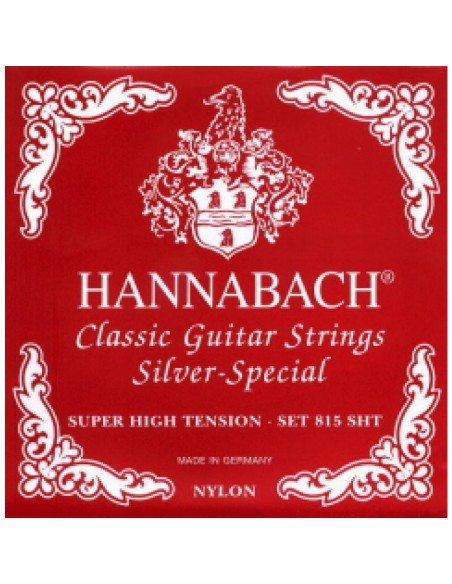 Hannabach Red Classical Guitar Strings 815-SHT (Complete Set)