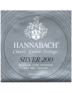 Hannabach Silver 200 900-MLT Classical Guitar Strings (Complete Set) 2