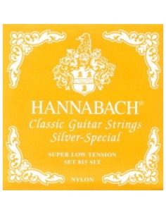 Hannabach Yellow Classical Guitar Strings 815-SLT (Complete Set) 2