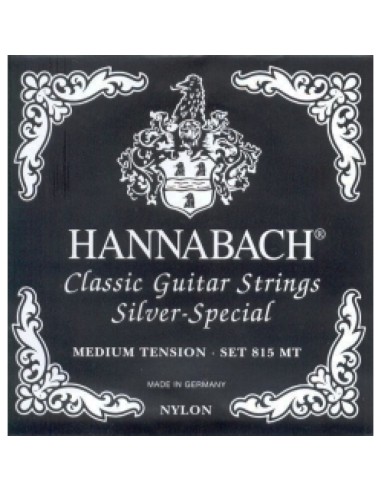 Hannabach Black Classical Guitar Strings 815-MT (Complete Set)