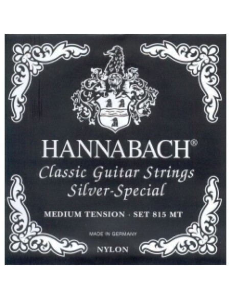Hannabach Black Classical Guitar Strings 815-MT (Complete Set)