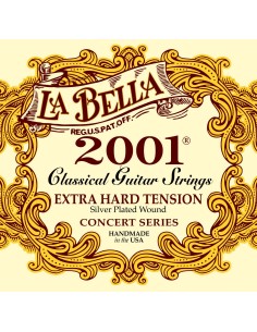 La Bella 2001 Extra Hard Classic Guitar Strings (Complete Set) 2