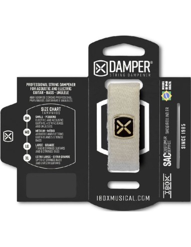 Ibox Damper Chitarra String Damper Medio Argento DTMD19