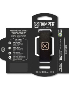 Ibox Damper Guitar String Damper Medium Black DTMD20