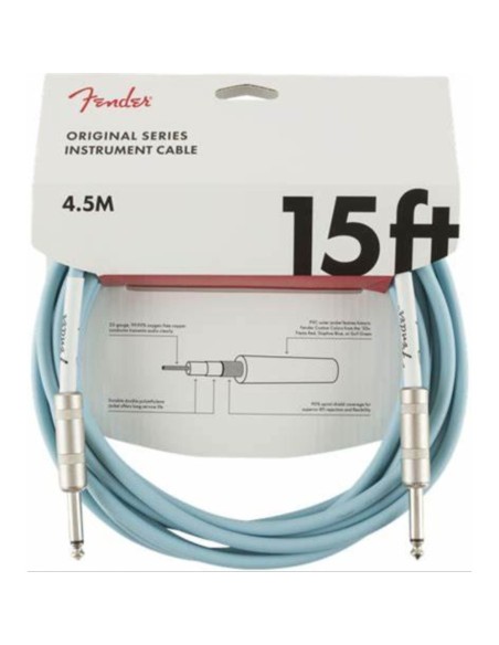 Fender 0515-003 Original Series Blue Jack Cable 4.5 meters