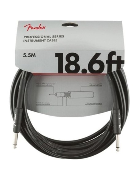 Fender 0820-020 Professional Series Black Jack Cable 5.5m