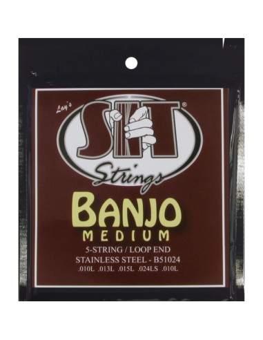 SIT B51024 Banjo Strings (Set of 5 Strings)