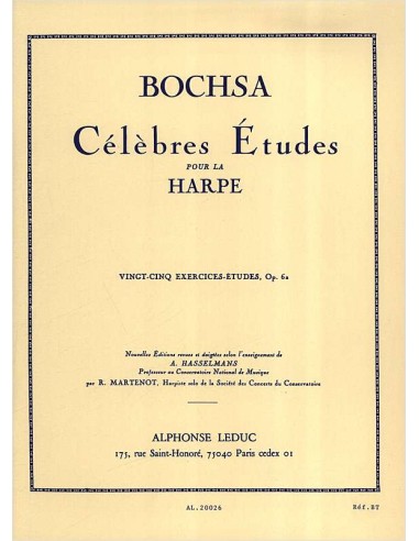 BOCHSA R.N.C.-Esercizi e Studi (25) Op.62 per Arpa