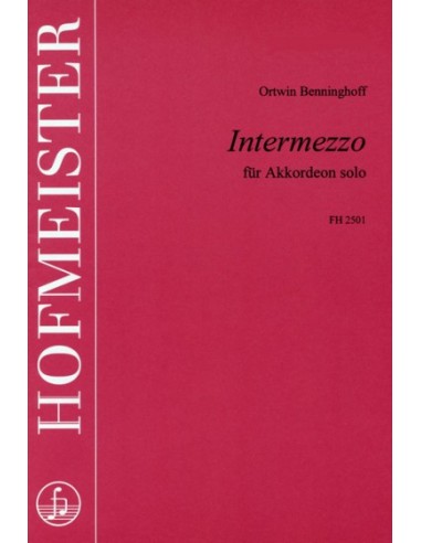 BENNINGHOFF O.-Intermezzo para Acordeon