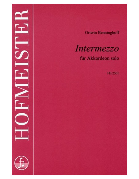 BENNINGHOFF O.-Intermezzo para Acordeon