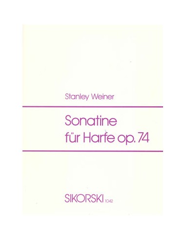 WEINER S.-Sonatine Op.74 für Harfe