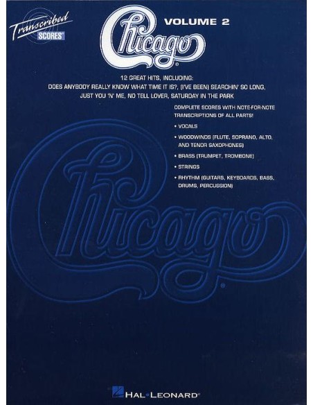 CHICAGO-Chicago - Transcribed Scores Volume 2