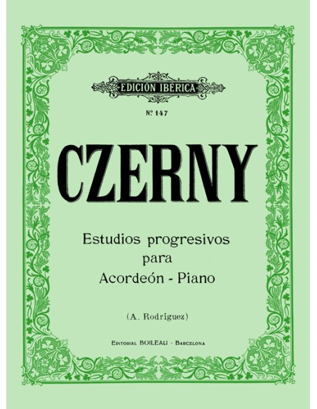 CZERNY C.-Studi per fisarmonica a piano