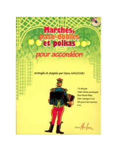 MAUGAIN M.-Marches, Pasodobles and Polkas for Accordion (Inc.CD)