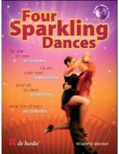 WECKER W.-Vier prickelnde Tänze für 1 oder 2 Akkordeons (Inc.CD)