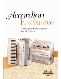DIVERS-Sammlung : Accordéon exclusif (24 Kompositionen originaux) pour 2 accordéons