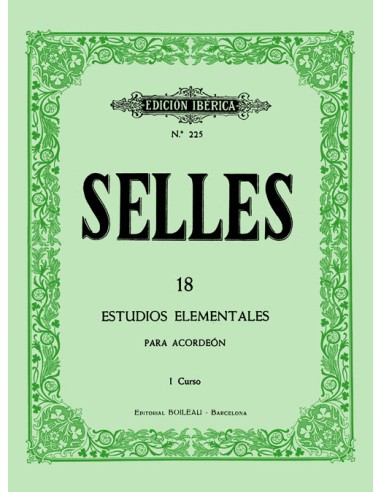 SELLES P.-Studi Elementari 1° Corso per Fisarmonica