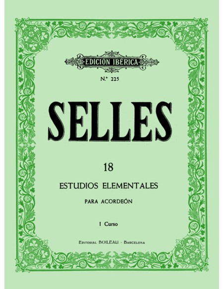 SELLES P.-Studi Elementari 1° Corso per Fisarmonica