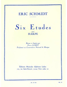 SCHMIDT E.-Studies (6) for Harp