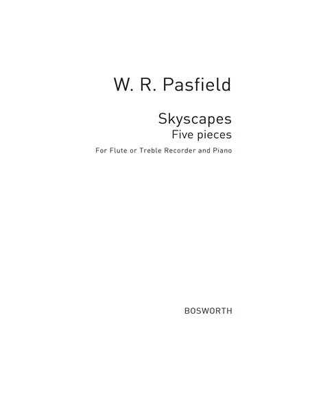 PASFIELD W.-Skyscapes per flauto e pianoforte