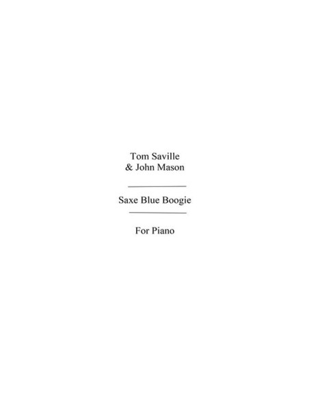 VARIOS-Sax Blue Boogie Keyboard Cavalcade per pianoforte
