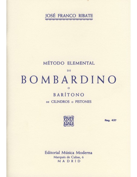 FRANCO RIBATE J.-Méthode élémentaire pour euphonium