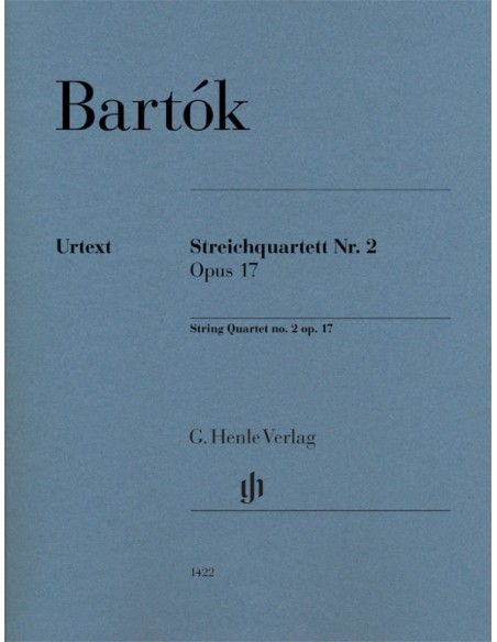 BARTOK B.-String Quartet No. 2 Op.17 (Parts) (Urtext)