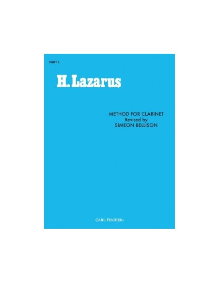 LAZARUS H.-Method for Clarinet Vol.3 (Bellison)
