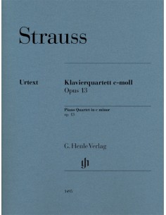 STRAUSS R.-Quartetto per pianoforte Op.13 in Do minore (parti) (Urtext)