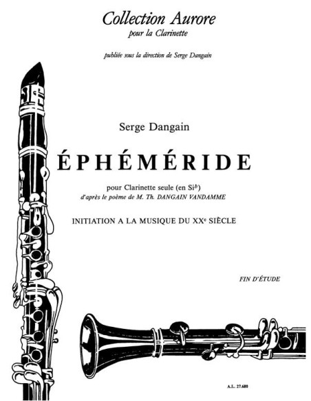 DANGAIN S.-Ephemeride for Clarinet