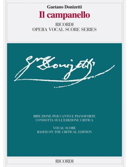 DONIZETTI G.-Il Campanello per voce e pianoforte
