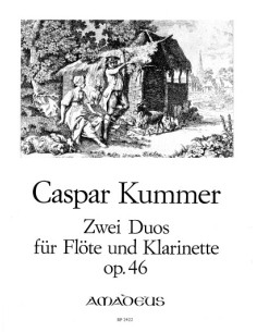 KUMMER K.-Duos (3) Op.46 para Clarinete y Flauta (Pauler)