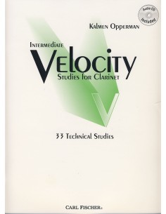OPPERMAN K.-Intermediate Velocity Studies: 33 Technical Studies for Clarinet