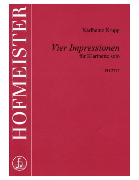 KRUPP K.-Impressionen (4) pour clarinette